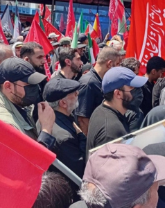 حضور سردار قاآنی در مراسم تشییع آقای شهید ایران